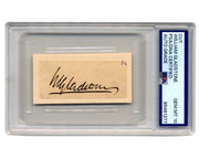 British Prime Minister William Ewart Gladstone Signed Cut PSA Gem Mint 10