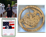 President Jimmy Carter Personally Owned U.S. Navy Ornament Ex. Carter Estate