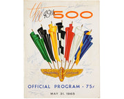 Apollo Astronaut Gus Grissom Signed Indy Program w/ Andretti & 12 Signatures JSA
