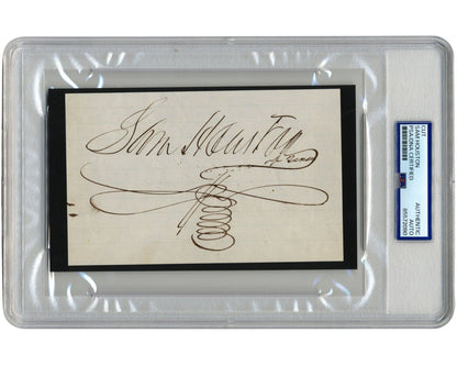 Gorgeous SAM HOUSTON Signed Cut PSA Auto 1st President of The Republic of Texas