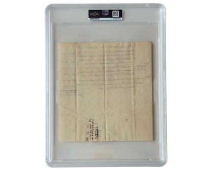 First Chief Justice John Jay Twice Signed Handwritten Document PSA Gem Mint 10