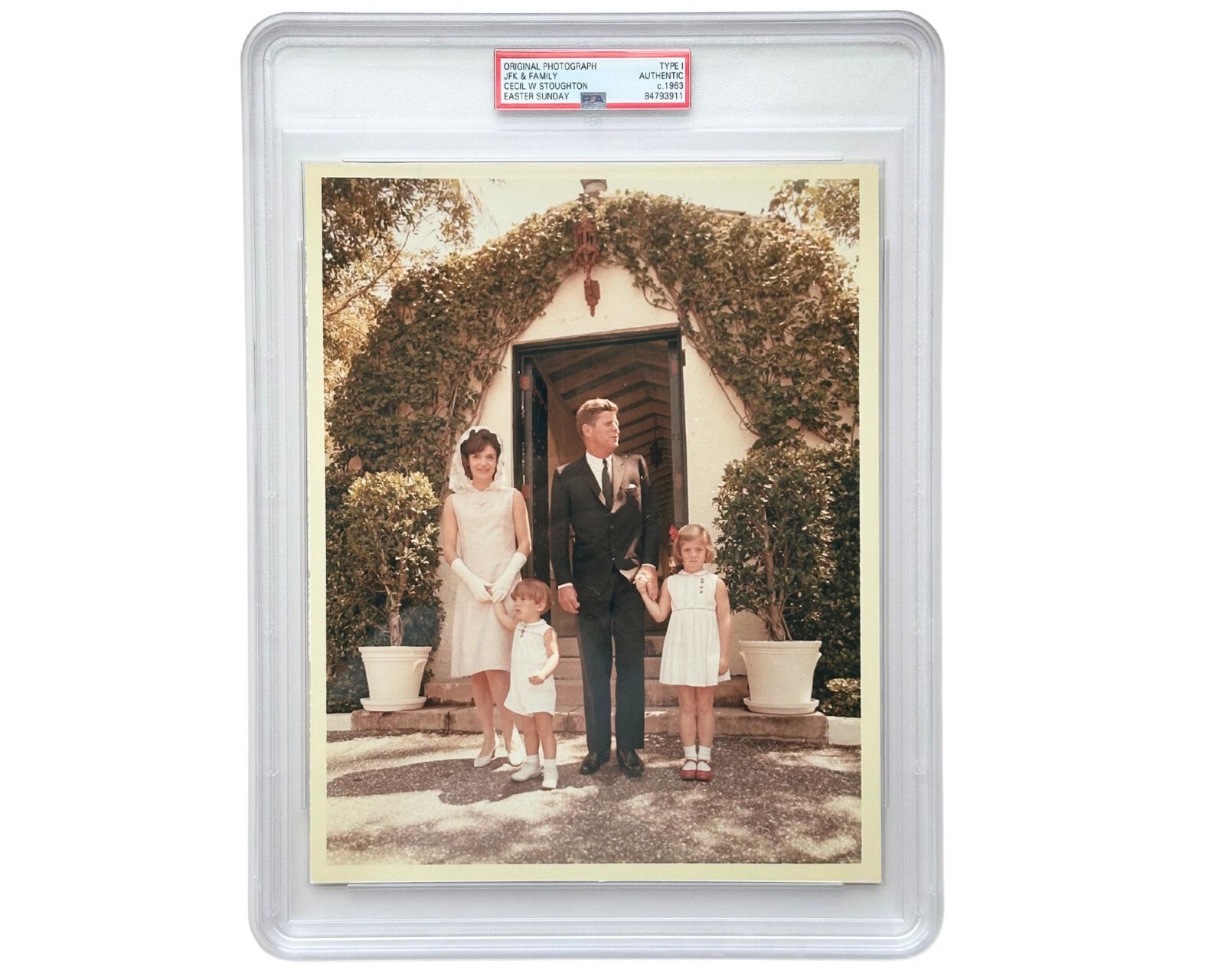 President John F. Kennedy & Family on Easter PSA Type 1 Iconic Photograph