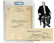 President William H. Taft Signed Letter on "affairs of a League of Nations" PSA