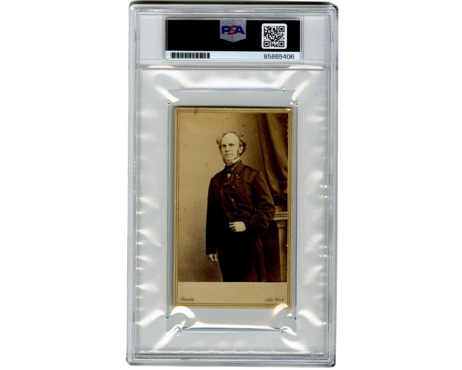 NY Governor Horatio Seymour Signed Mathew Brady CDV PSA