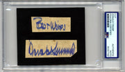 President Donald Trump Bold Signed Cut Rare Vintage Sig! - PSA Authentic Auto