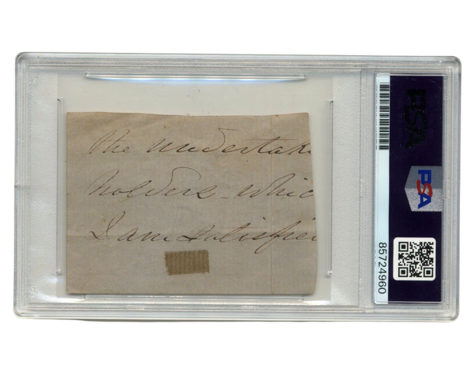 Confederate General P.G.T. Beauregard Signed Cut - Bold Signature! PSA Auto