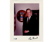 President George H.W. Bush Signed Presidential Portrait JSA