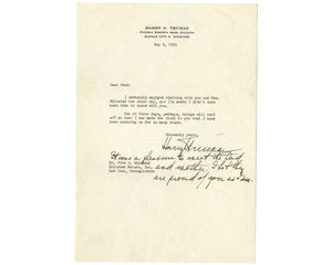 President HARRY TRUMAN Bold Signed Cut Autograph PSA Auto