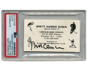 President Bill Clinton Signed Business Card to Lincoln School! Clean Example!