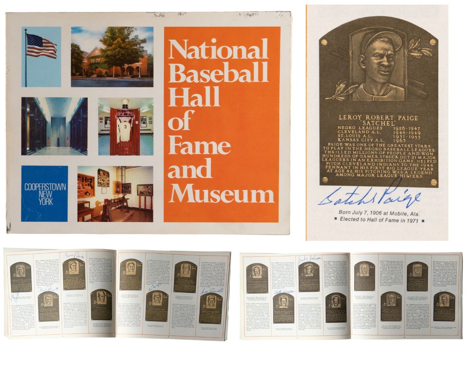 Baseball HOF Multi Signed Program: Satchel Paige, Grimes, Musial & 20 More! JSA