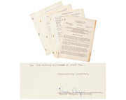 President RONALD REAGAN Signed Doc. on Entertainments Role to "Resist Communism"