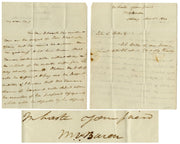 President Martin Van Buren Signed Letter Defending Estate Of NYer! PSA Auto