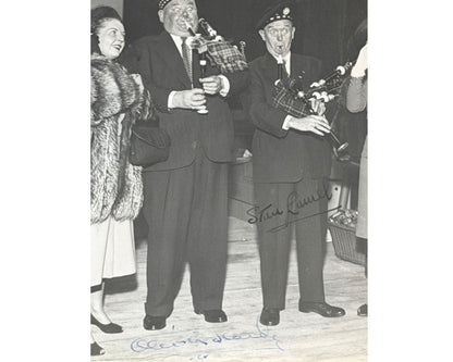 Unique Oliver Hardy & Stan Laurel Signed Original Photograph PSA 7 Auto