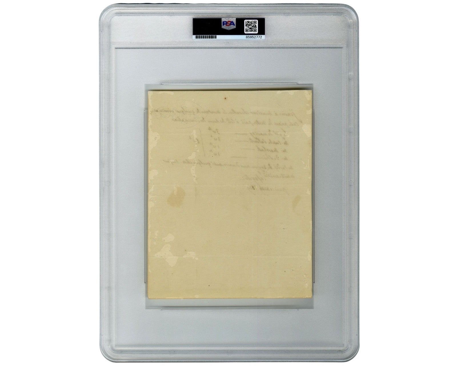 Marquis de Lafayette Signed Document Re: Payments! In French, Boldly Signed PSA
