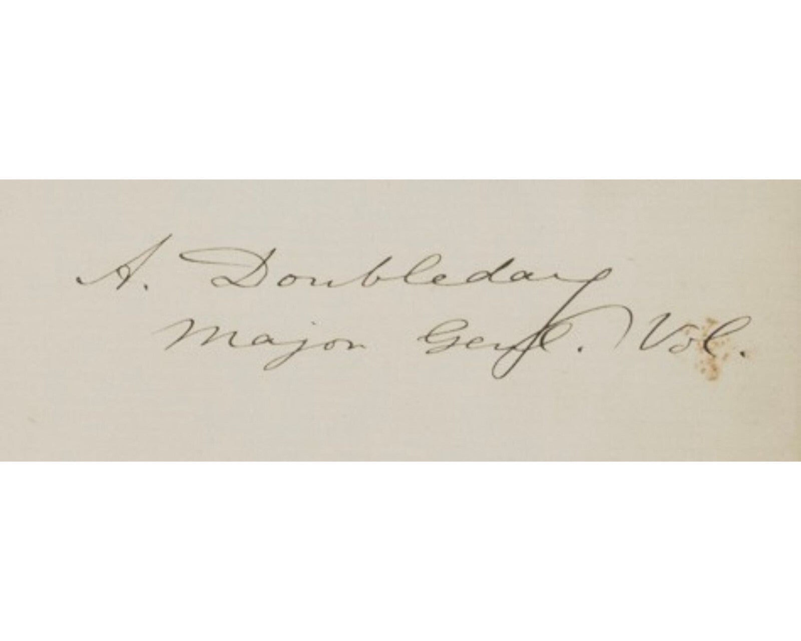 Baseball Founders ALEXANDER CARTWRIGHT & ABNER DOUBLEDAY Signed Display JSA Auto