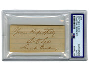 Civil War Confederate General Stephen D. Lee Signed Cut Autograph PSA Auto