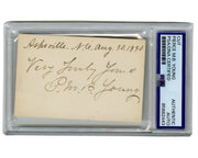 Civil War Confederate General Pierce M.B. Young Signed Cut in Asheville PSA Auto
