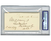 Civil War Union General Montgomery C. Meigs Bold Signed Cut PSA Auto