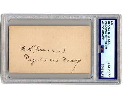 First African American Senator BLANCHE K. BRUCE PSA Gem Mint 10 - Civil Rights!