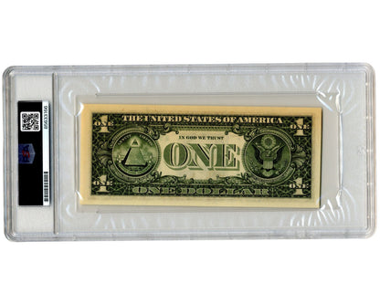 Apollo 12 Pilot Richard "Dick" Gordon Signed Currency $1 Dollar Bill PSA Auto