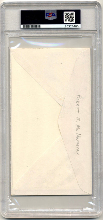 Robert McNamara JFK's Secretary of Defense Signed Kennedy FDC PSA Auto