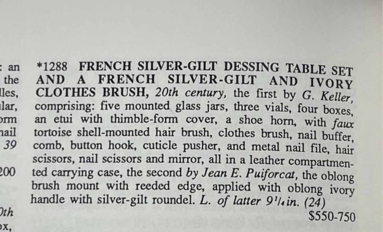 Andy Warhol Personally Owned Hair Brush Ex. Sotheby, Lot 1288