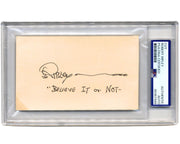 Robert Ripley "Ripleys Believe it or Not" Signed Cut PSA Auto - Unique!