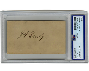 Civil War Confederate General Jubal Early Bold Signed Cut PSA Auto