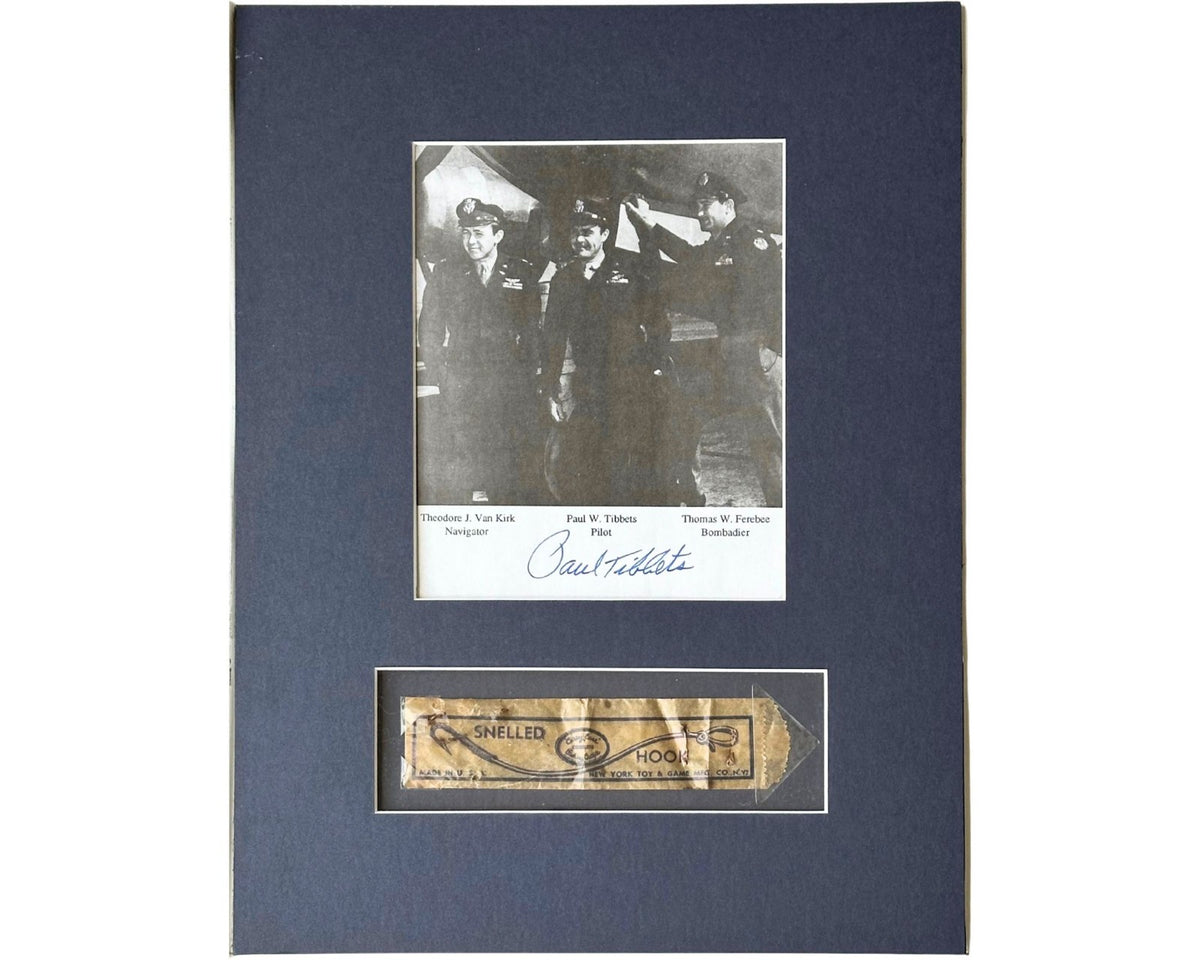 George Caron Enola Gay / Hiroshima Flown Emergency Survival Kit, Signed Paul Tibbet ...