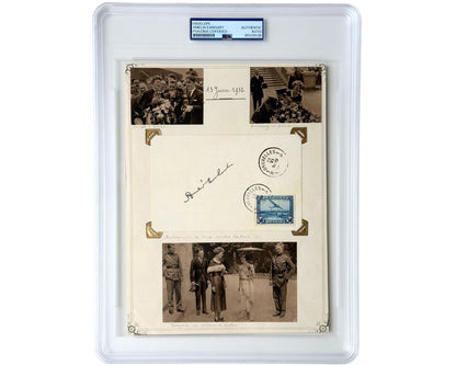 Iconic Aviator Amelia Earhart Signed Cover Display Beautifully! PSA Auto