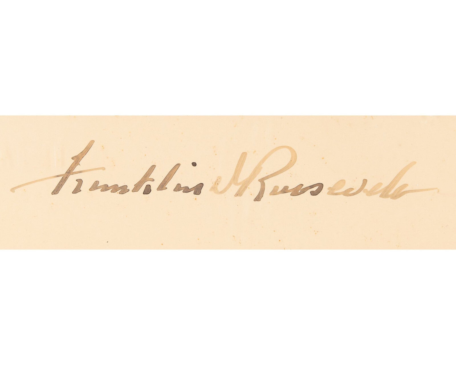 President Franklin Roosevelt Signed Harris & Ewing Photograph PSA Auto