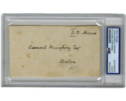 President John Quincy Adams Signed Free Frank to Boston! Gorgeous Example PSA